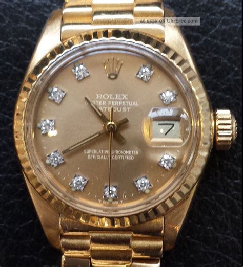 rolex damenuhr gold|damen rolex mit diamanten.